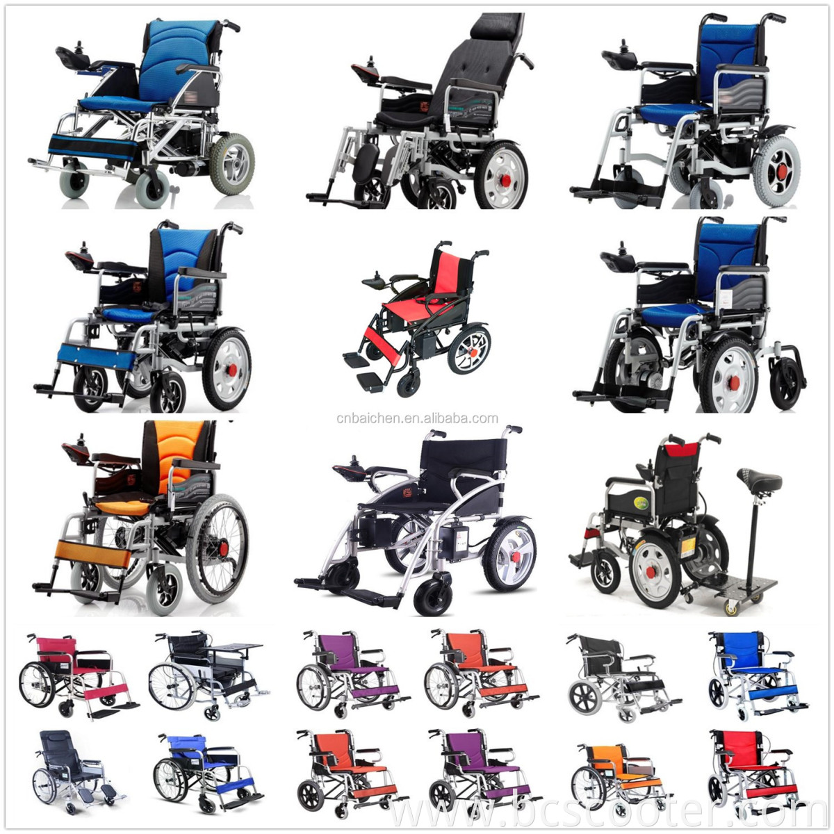 Factory direct selling foldable automatic wheelchair galileo stair climbing wheelchair